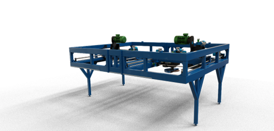 A HRS CUT Flex machine is in production 